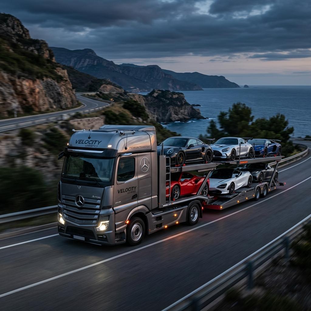 Zion Auto Transport carrier hauling vehicles across the country